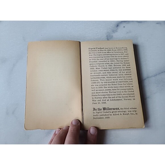 In The Wilderness By Sigrid Undset Paperback - Picture 2 of 10